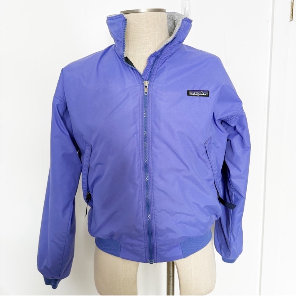 Vintage Patagonia Purple Fleece Lined Jacket Coat Bomber
